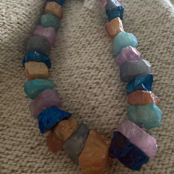 SPRIG Genuine Stone Statement Necklace - Picture 5 of 5